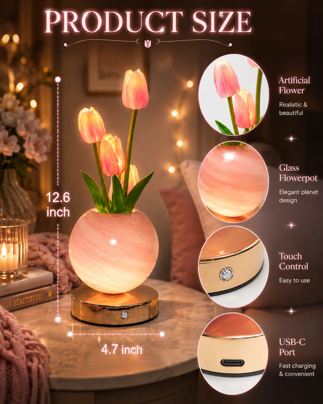 Tulip Planet Lamp